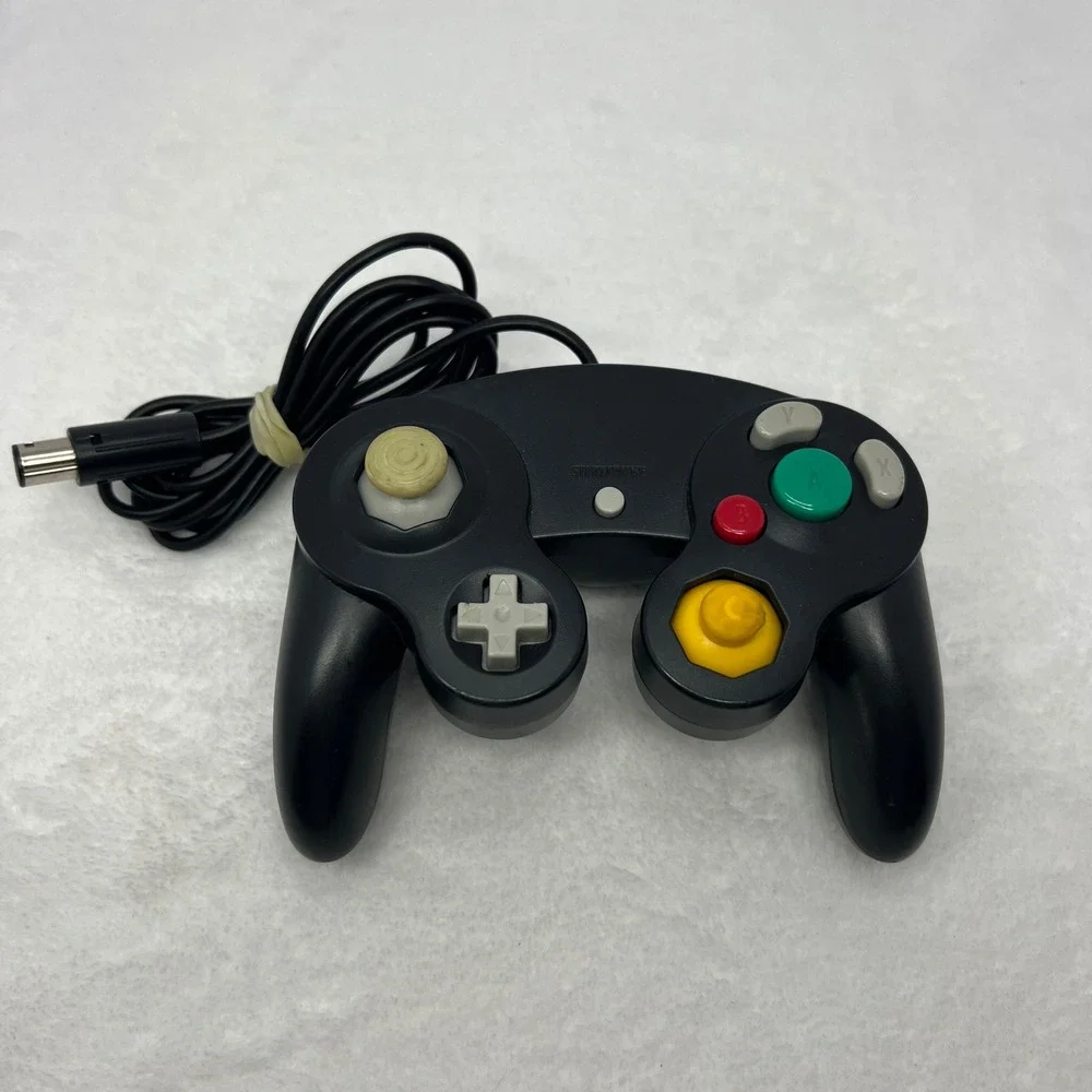 Aftermarket GameCube Controller Wired Unbranded Gamepad Kids Black Gaming  Video